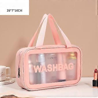 Wet Dry Separation Makeup Bag Portable Toiletry Organizer Large Capacity Travel Storage For Gym Swimming Beach Summer Essential