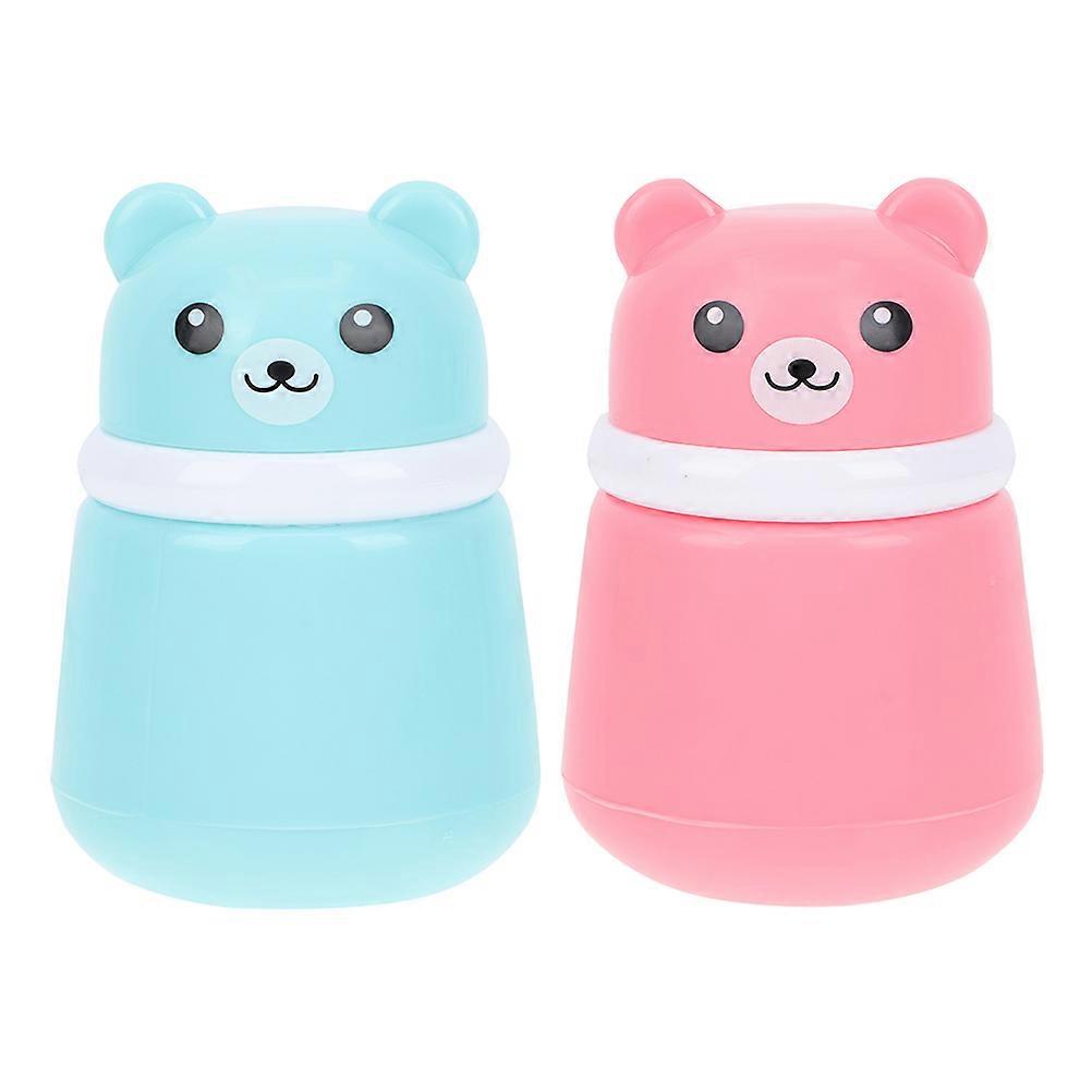 Puff Box with Container for Body Powder 2Pcs Home Use