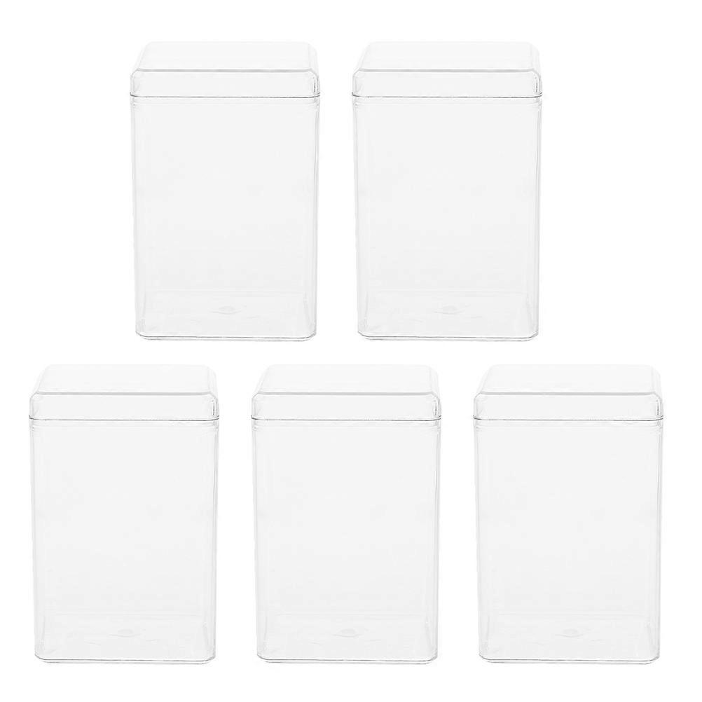 Figure Display Case Pet Material for Storage Use 5Pcs Pack