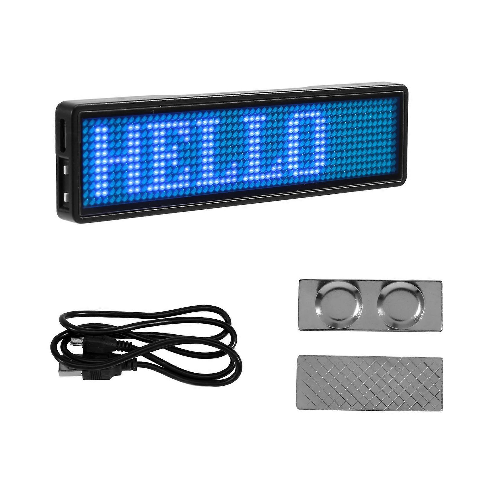 Bluetooth LED Name Rechargeable Light Sign DIY Programmable Scrolling Message Board Display LED,Typ