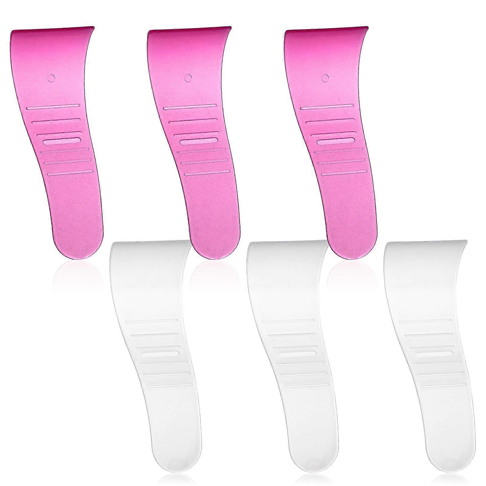 6Pcs Plastic Wax Spatula Set for Hair Removal, Reusable Applicator Sticks with Ergonomic Design