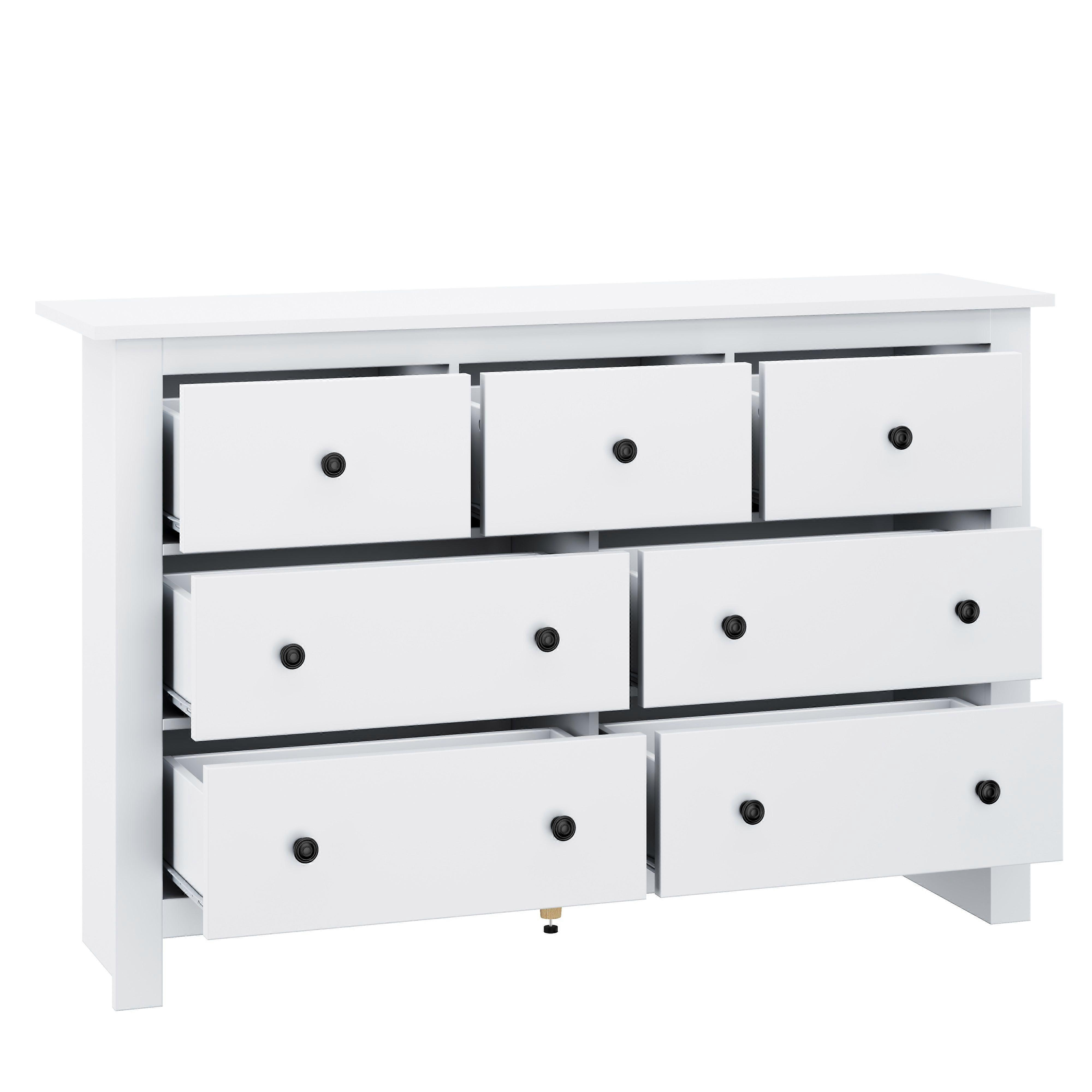 Sideboard Storage Cabinet with Seven Drawer Design