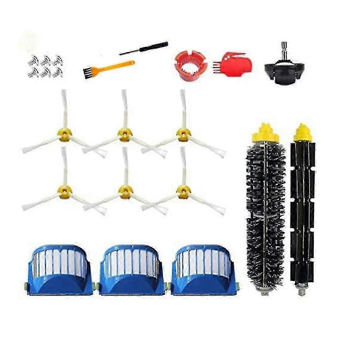 Replacement Filters and Brushes Kit for iRobot Roomba 600 Series