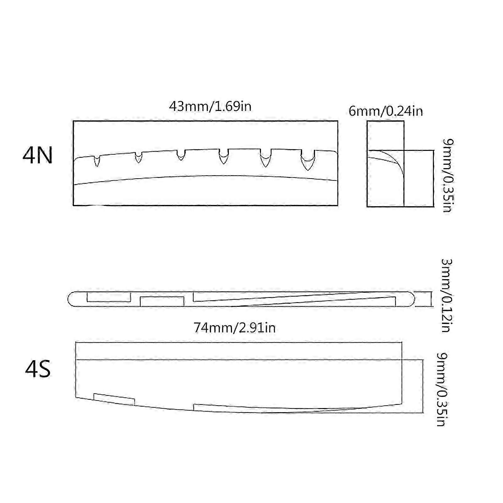 Acoustic Guitar Bone Bridge Saddle and Nut for 6 String Acoustic Guitar Real Cattle Bone Bridge Saddle Nut Replacements