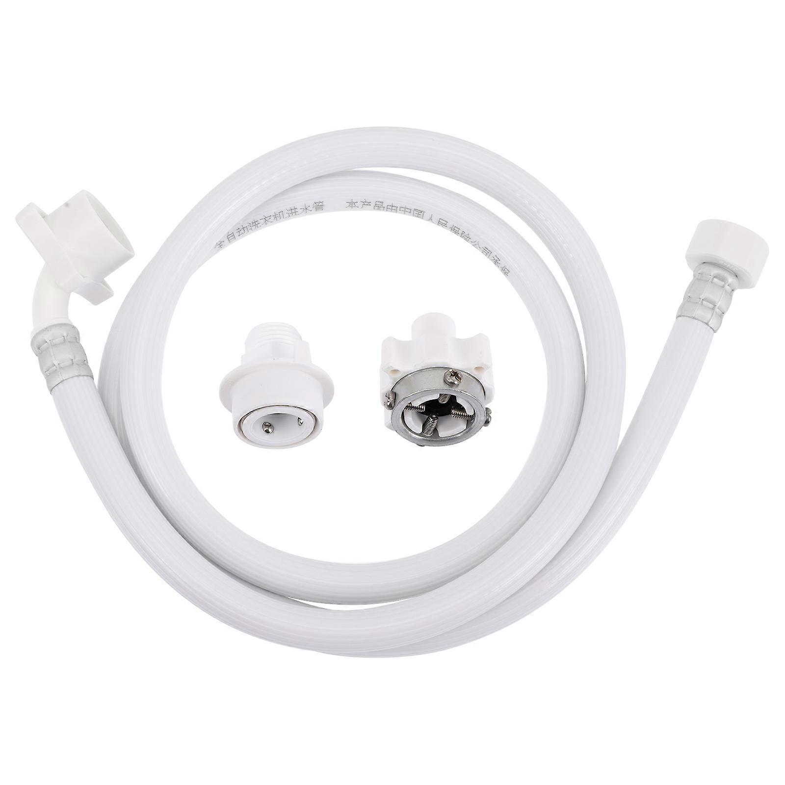 PVC Washing Machine Water Inlet Hose White 1 Set for Easy Installation and Durability