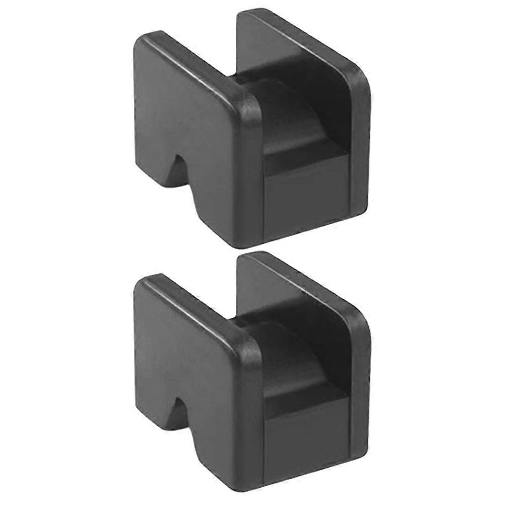 Black Rubber Jack Pad for Floor Jack Stand Pads 2Pcs Durable Use