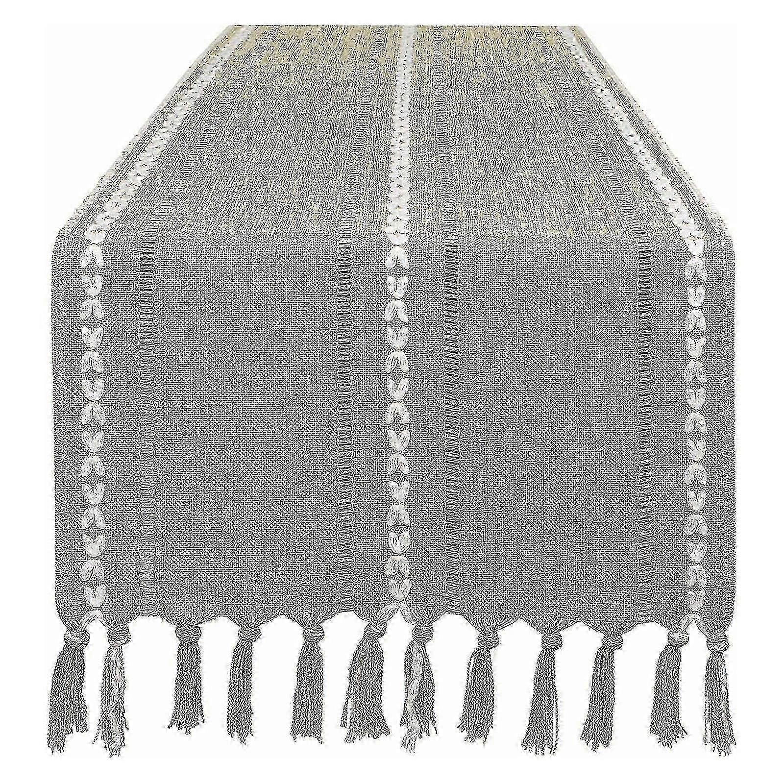 Farmhouse Dining Table Decor Table Runners Embroidered Rustic Table Runners