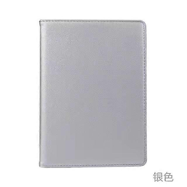 Stylish Case For Ipad Pro 11-2024 Silver Litchi Texture Rotating Leather