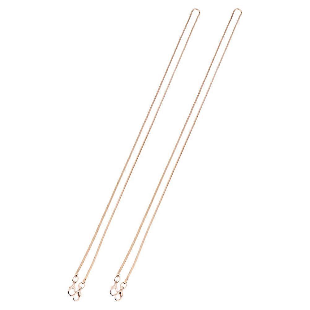 Golden Snake Chain Purse Chain with Lobster Clasp for Purse Use 2Pcs Multi-Function