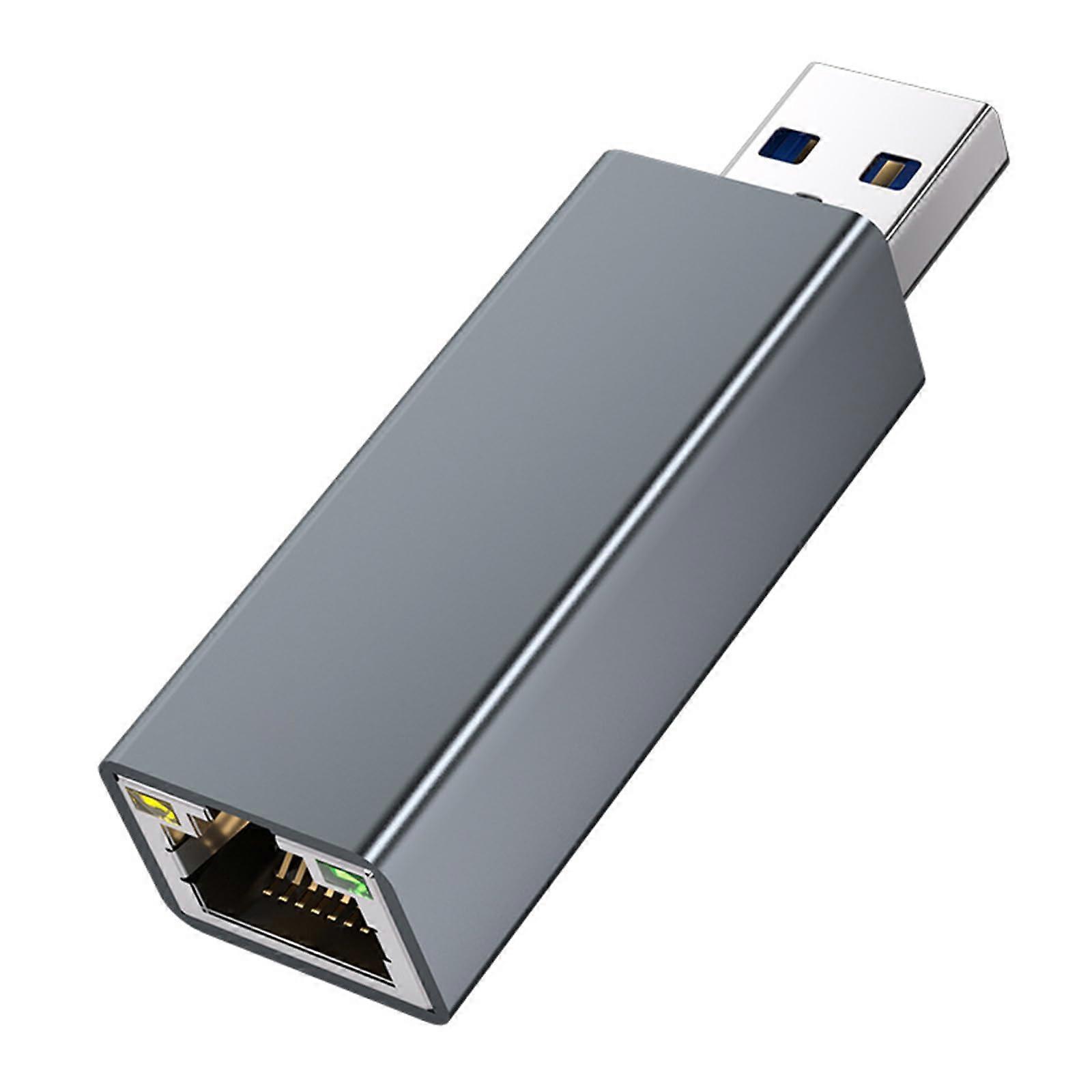 USB 3.0 to Gigabit Ethernet Adapter Speed Stable Wired Connection Aluminum Driver Setup