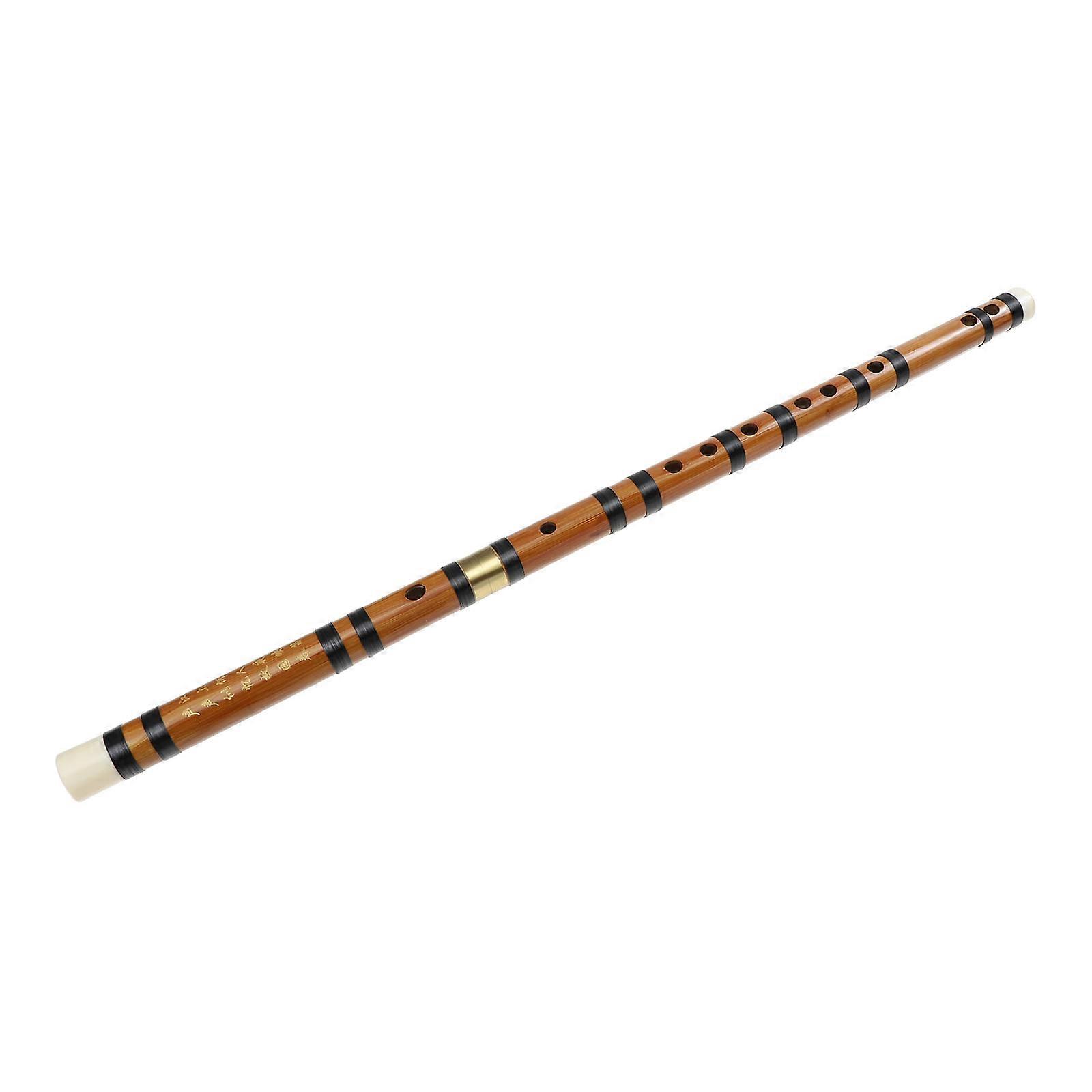 Introductory Bamboo Flute for Playing Use 1Set Chinese Style Flute D Key