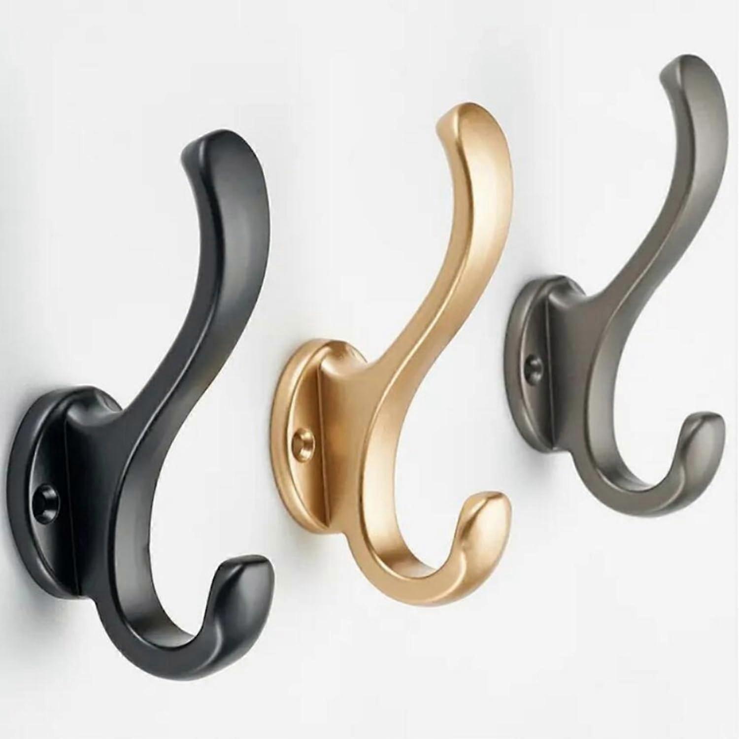 Wall Mounted Aluminium Coat Hooks RustResistant SpaceSaving Storage for Bathroom Kitchen