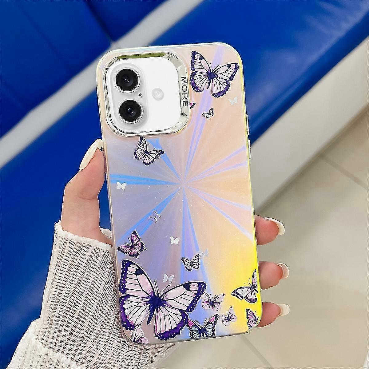 Electroplating Laser Butterfly Phone Case 2025