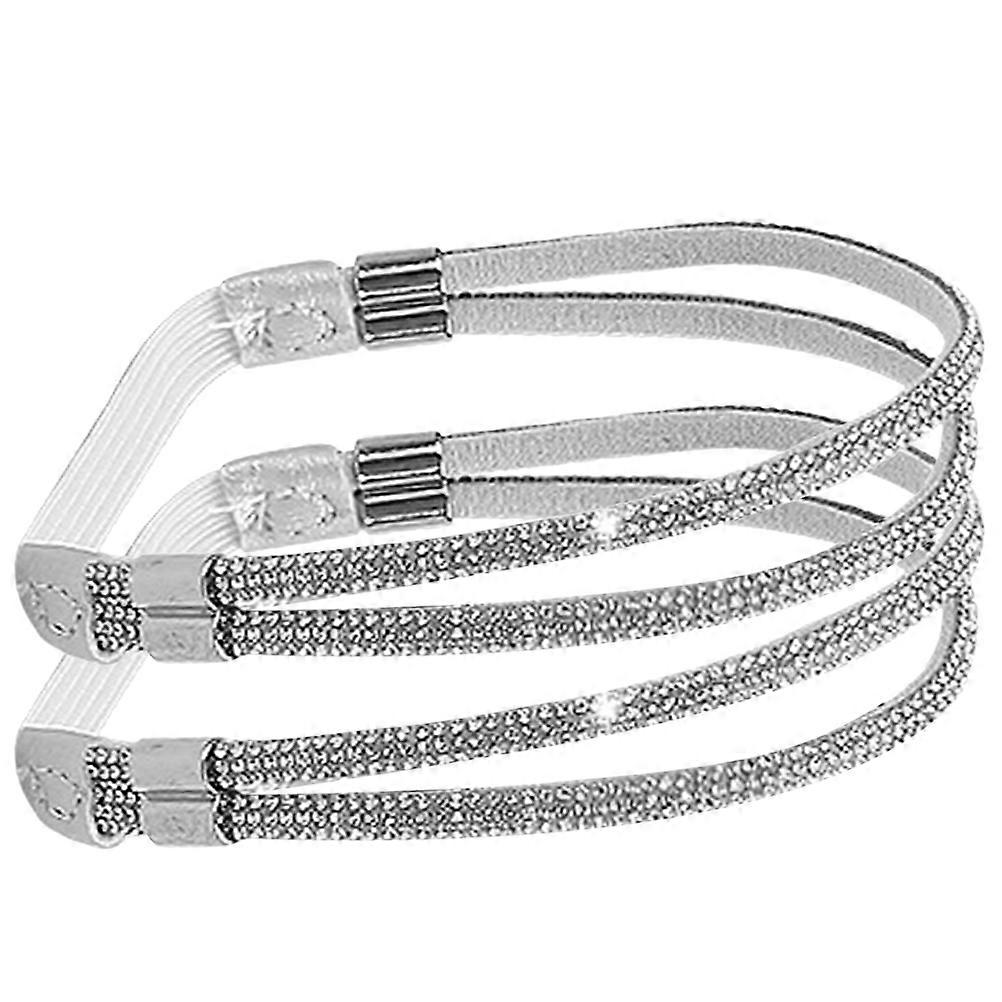 Detachable Ankle Straps High Heels Straps for Fixing 1Pair Silver