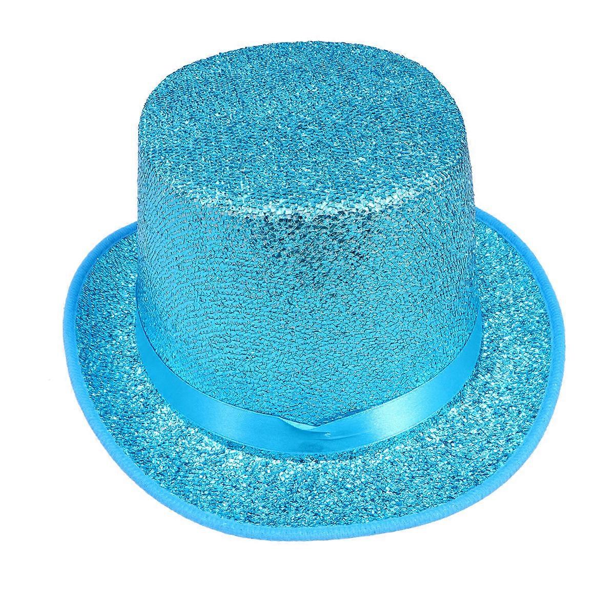 Glitzerhut für Partys, blau, einteilig