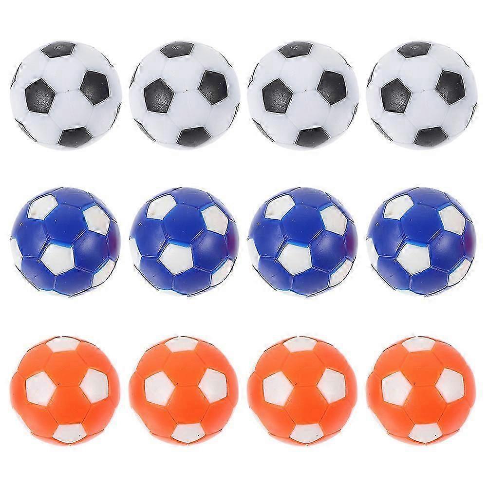 12pcs Replacement Foosball Table Balls Tabletop Game Soccer Colorful Balls