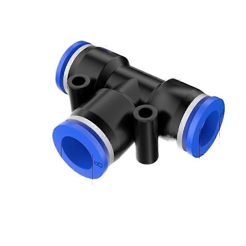 Pneumatic Air Hose Connector Set 20pcs, 3 Way Quick Connect Fitting, 412mm MultiSize Tee