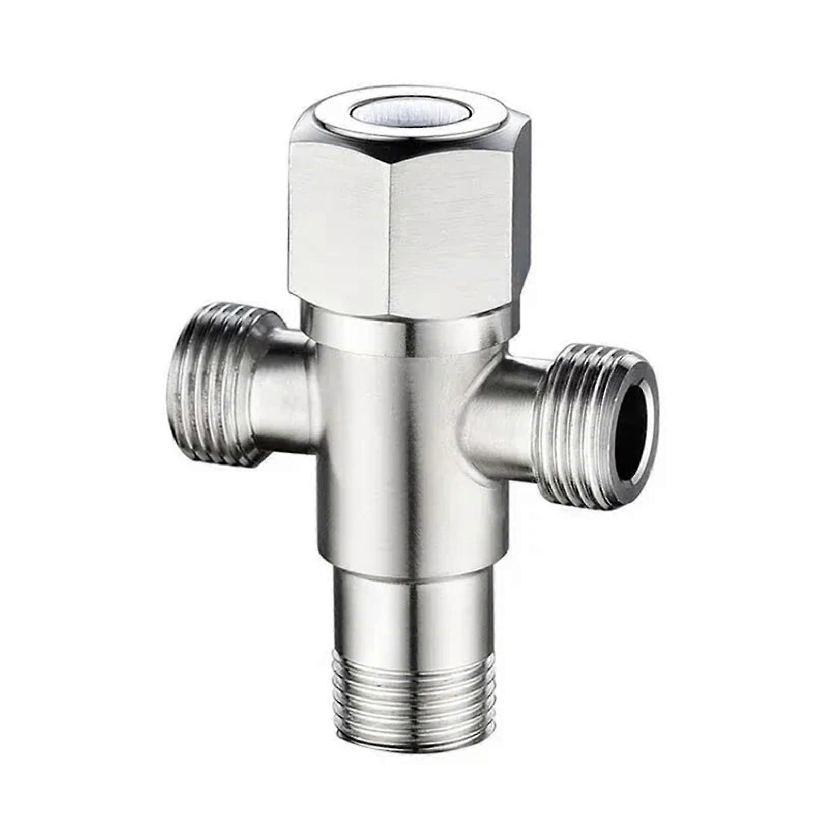 Angle Stop Valve 4pcs G1/2 Stainless Steel TwoWay Compression Fitting Quick Water Shutoff for Bathroom