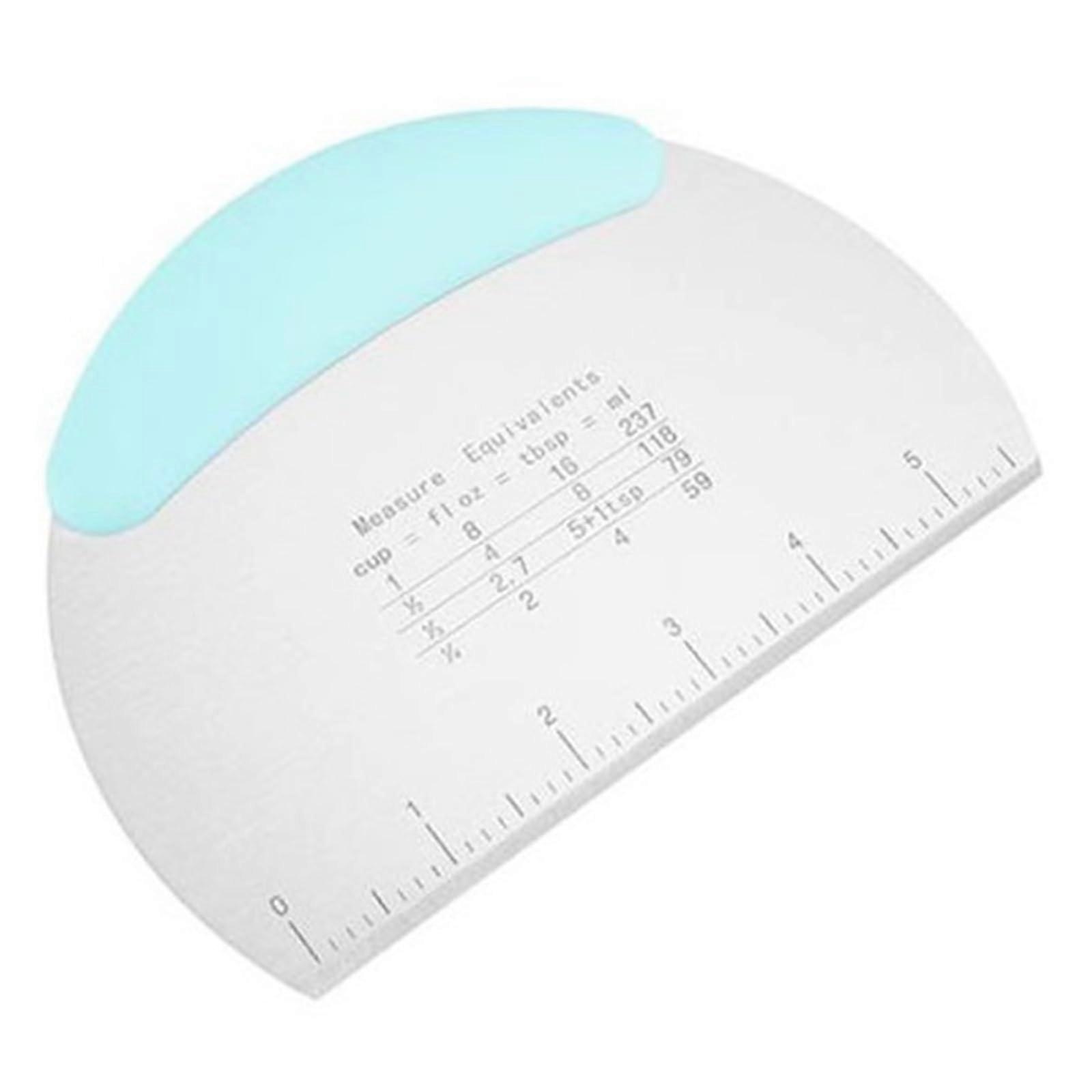 Stainless Steel Dough Scraper Half Round Bread Cutter for Precise Baking and Easy Counter Cleaning Blue