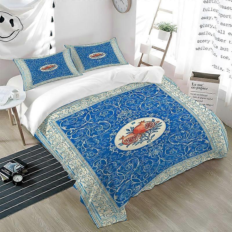 3pcs Pomegranate Creative Pattern Printed Bedding Set Soft