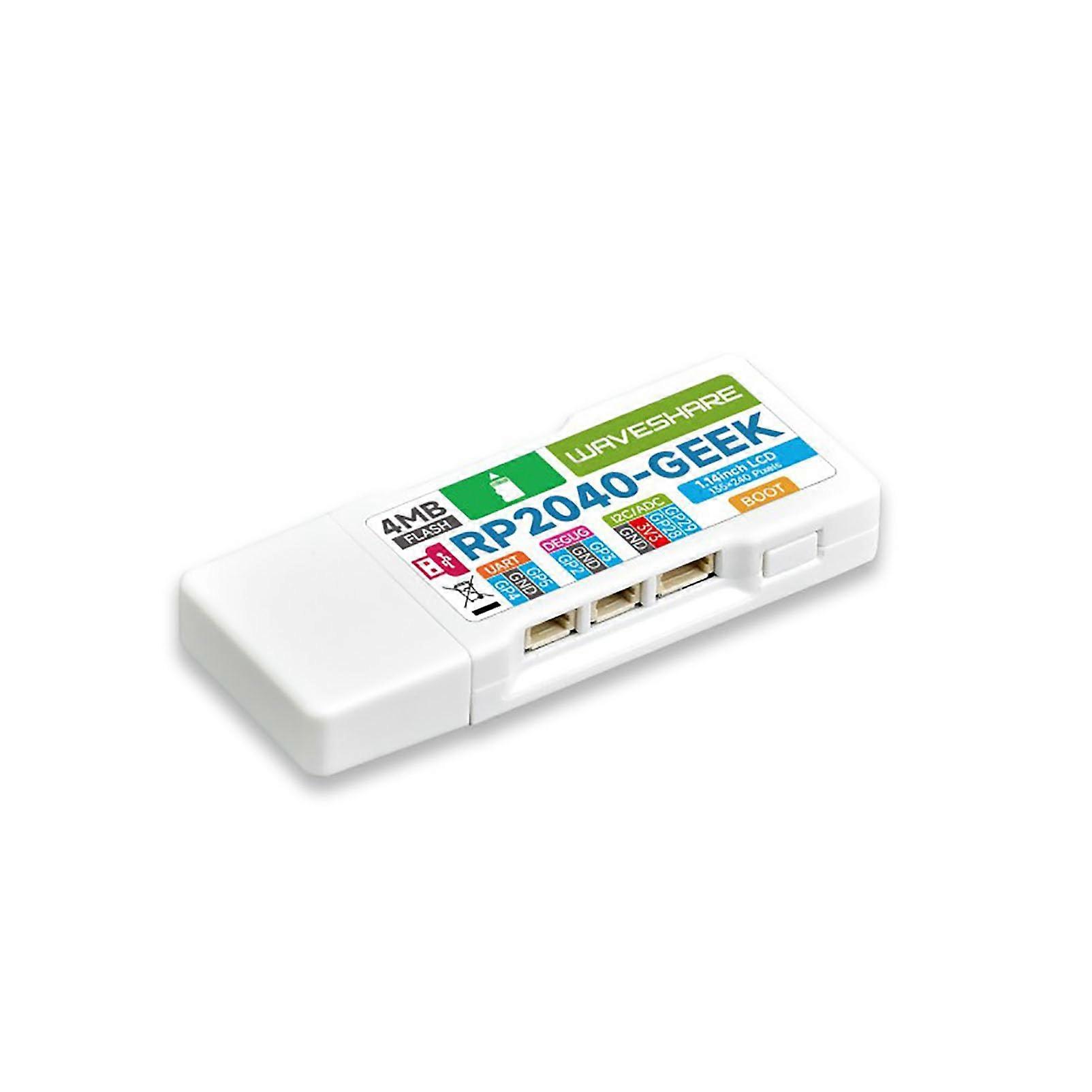 RP2040 Development Board with 1.14in Colour LCD, USB Debugging, MultiPort Connectivity and Case