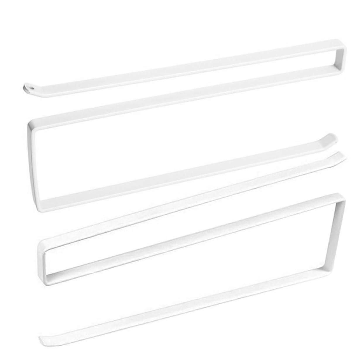 2pcs Under Cabinet Paper Towel Holder Space Saving Iron Rack for Kitchen and Bathroom
