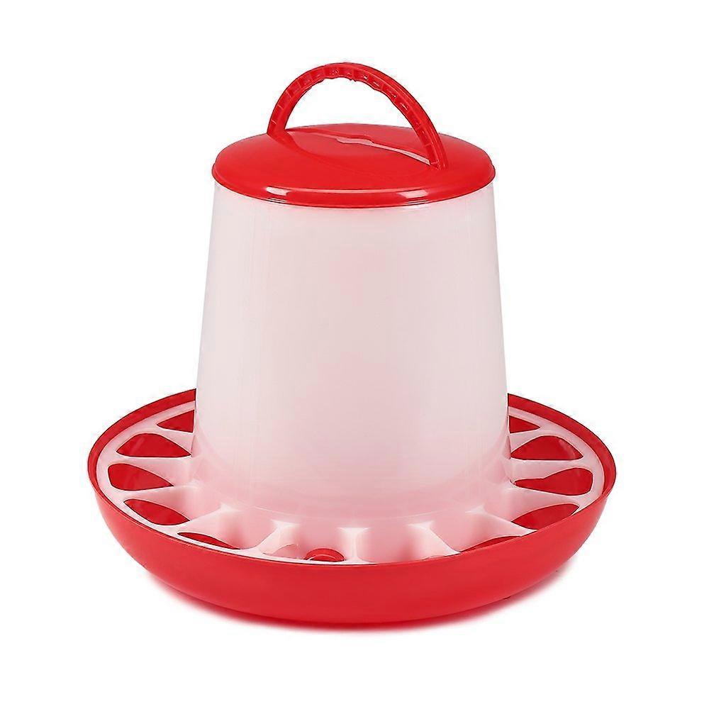 Automatic Poultry Feeder 3kg Plastic Chicken Feeder with Lid for Ducks Weatherproof Easy Clean