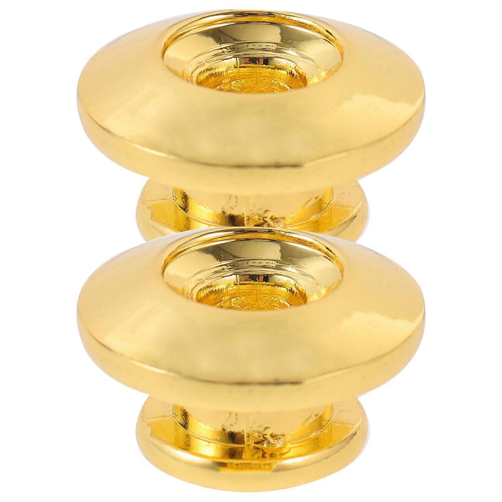 1 set of Replacement Guitar Strap Locks Studs Strap Retainer Ukulele Strap Metal Locks