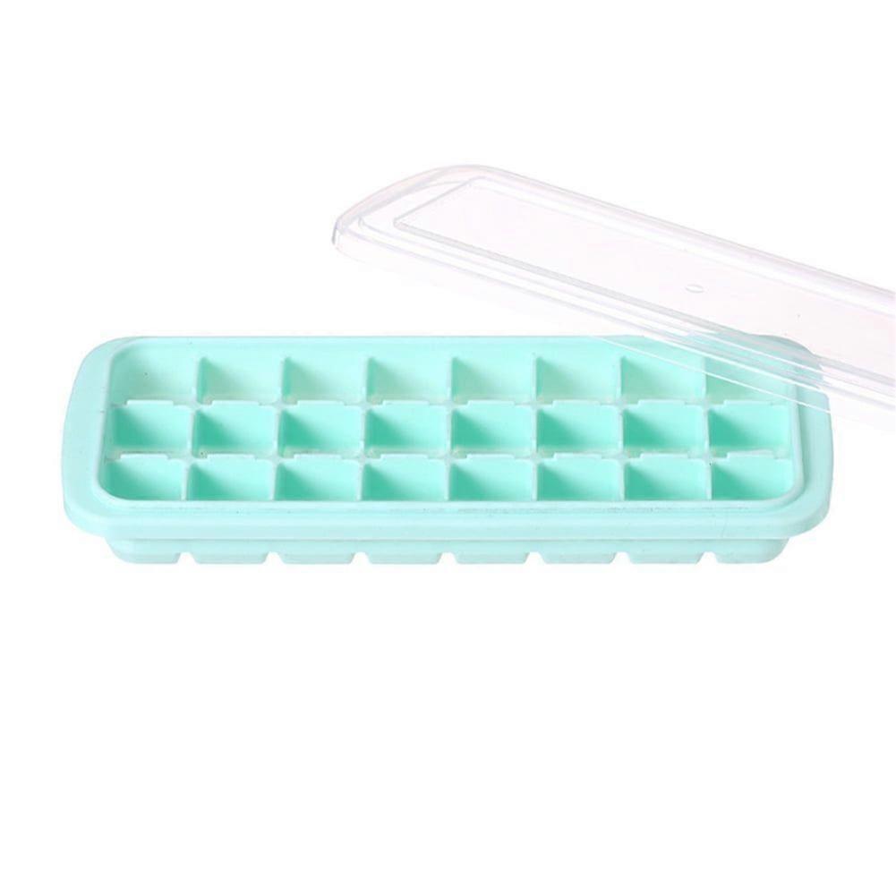 24-Grid Summer Silicone Ice Cube Mold Tray Maker Mould Kitchen Bar Tool with Lid