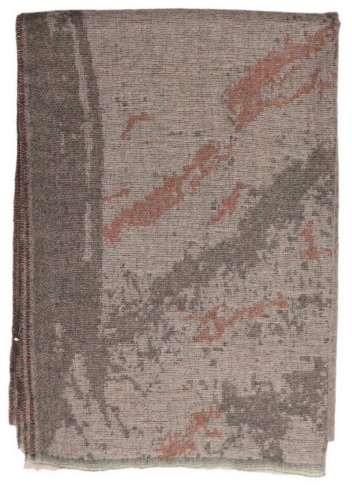 Zelly Muted Abstract Scarf - Green