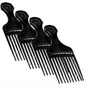 Afro Pick Comb Set Wide Tooth for Curly Hair Volume Boost Detangling Styling 4 Pack