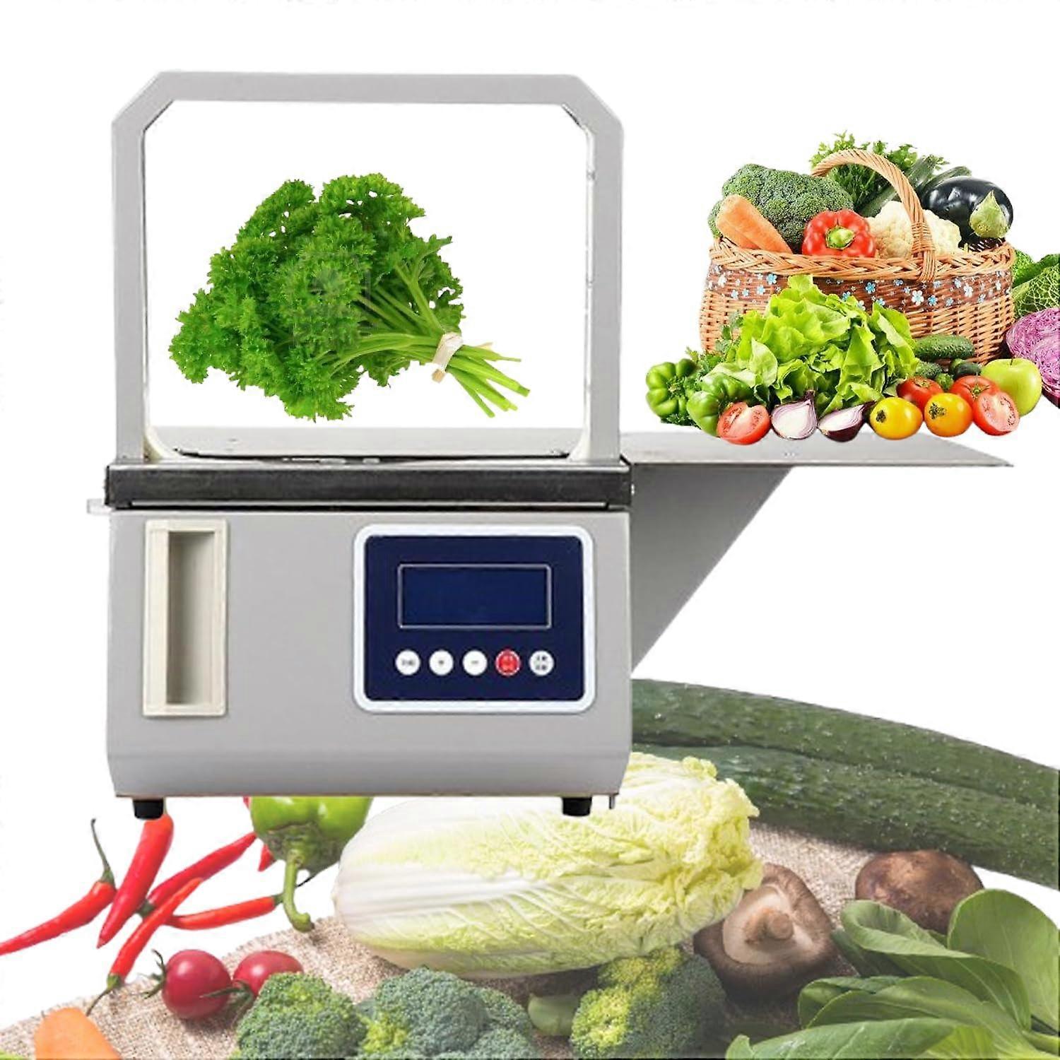 Automatic OPP Tape Vegetable Strapping Machine with Smart Photoelectric Sensor for Food Packaging