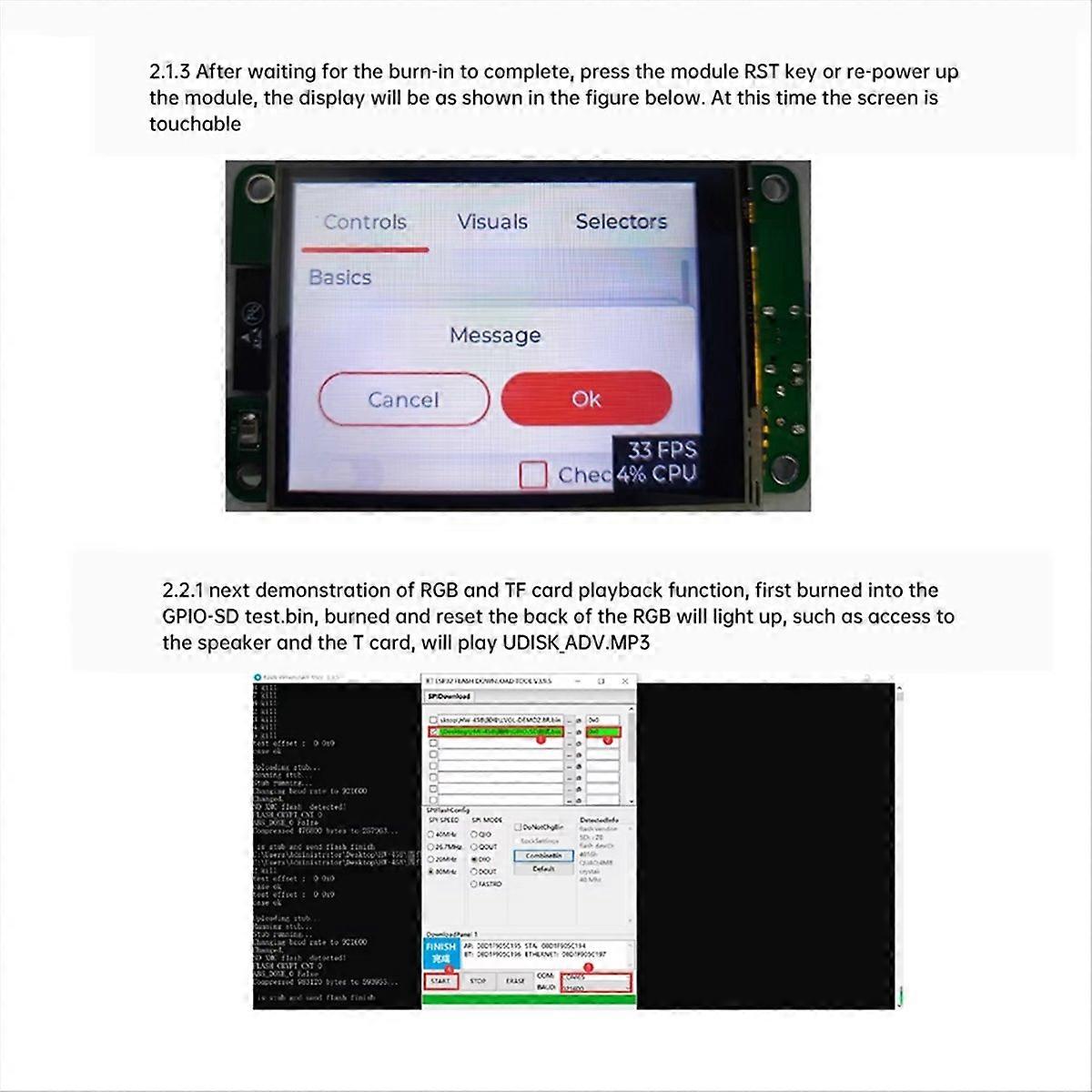 ESP32 Development Board with Case 2.8 Inch Touch Display