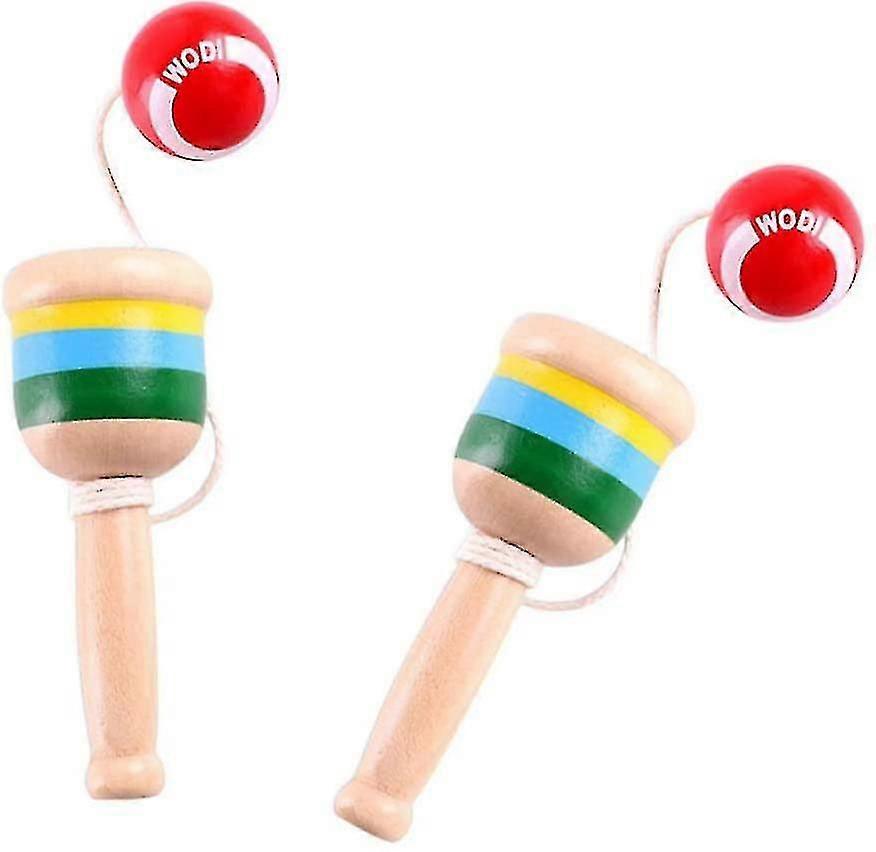 2 Pack Catching Fan Cups and Ball Game, Hand-Eye Coordination Kendama