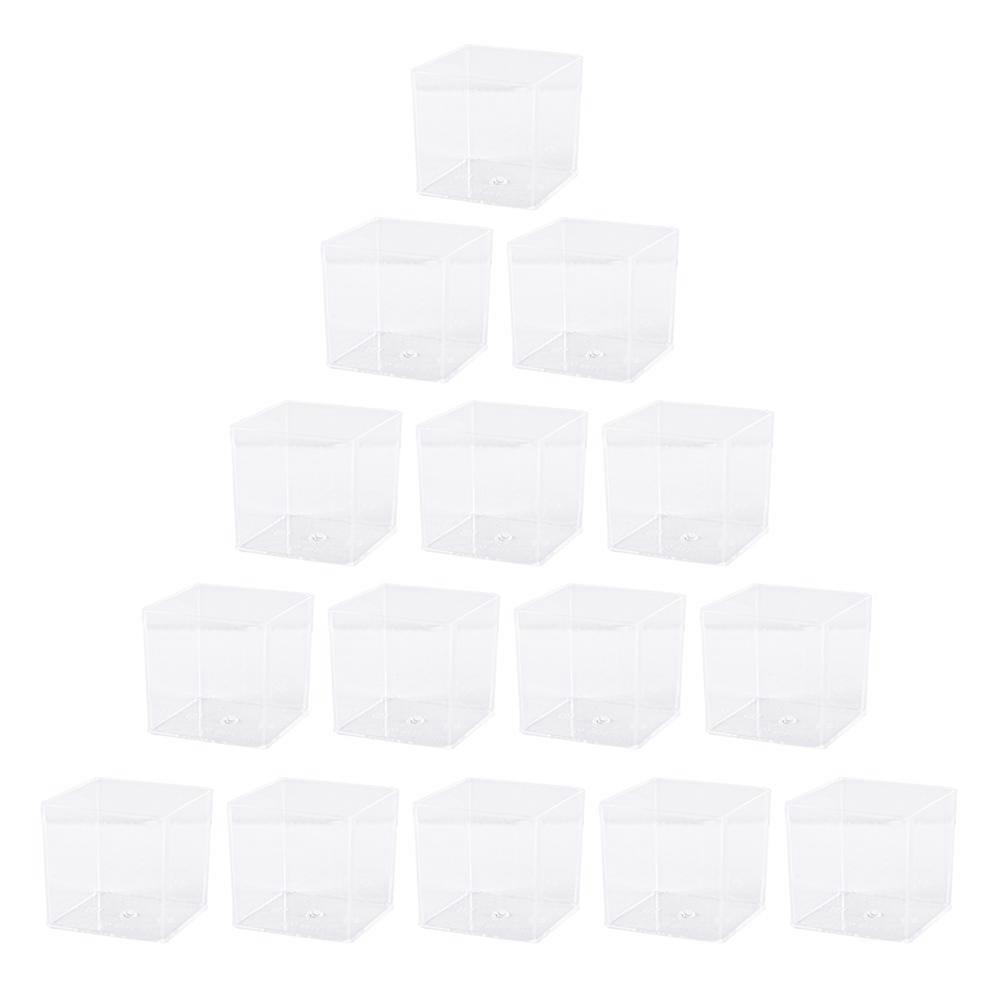 Small Mousse Cups Transparent Containers for Home 30Pcs