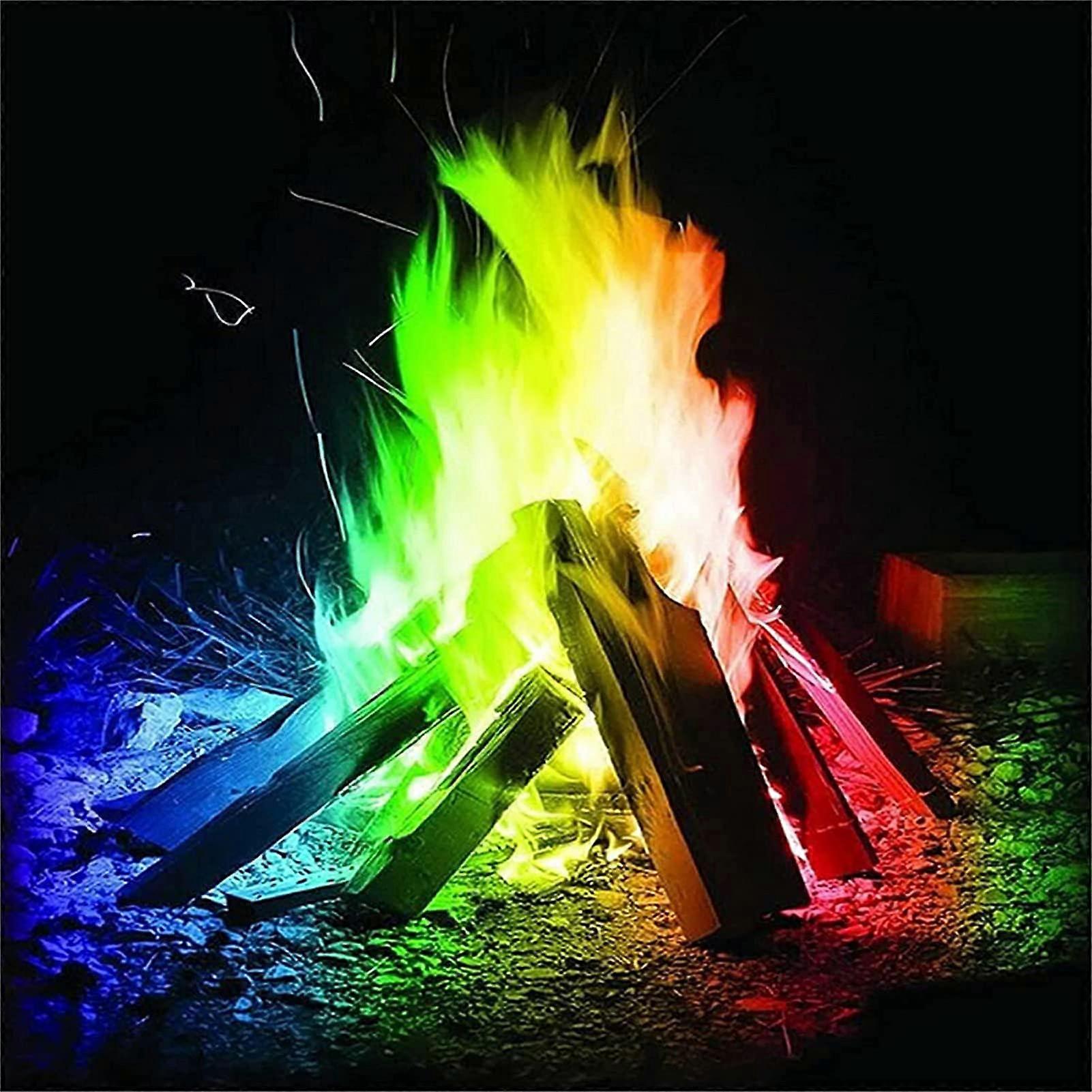 Color Changing Fire Powder Packets for Fire Pit and Campfire Bonfire Party 3 Pack