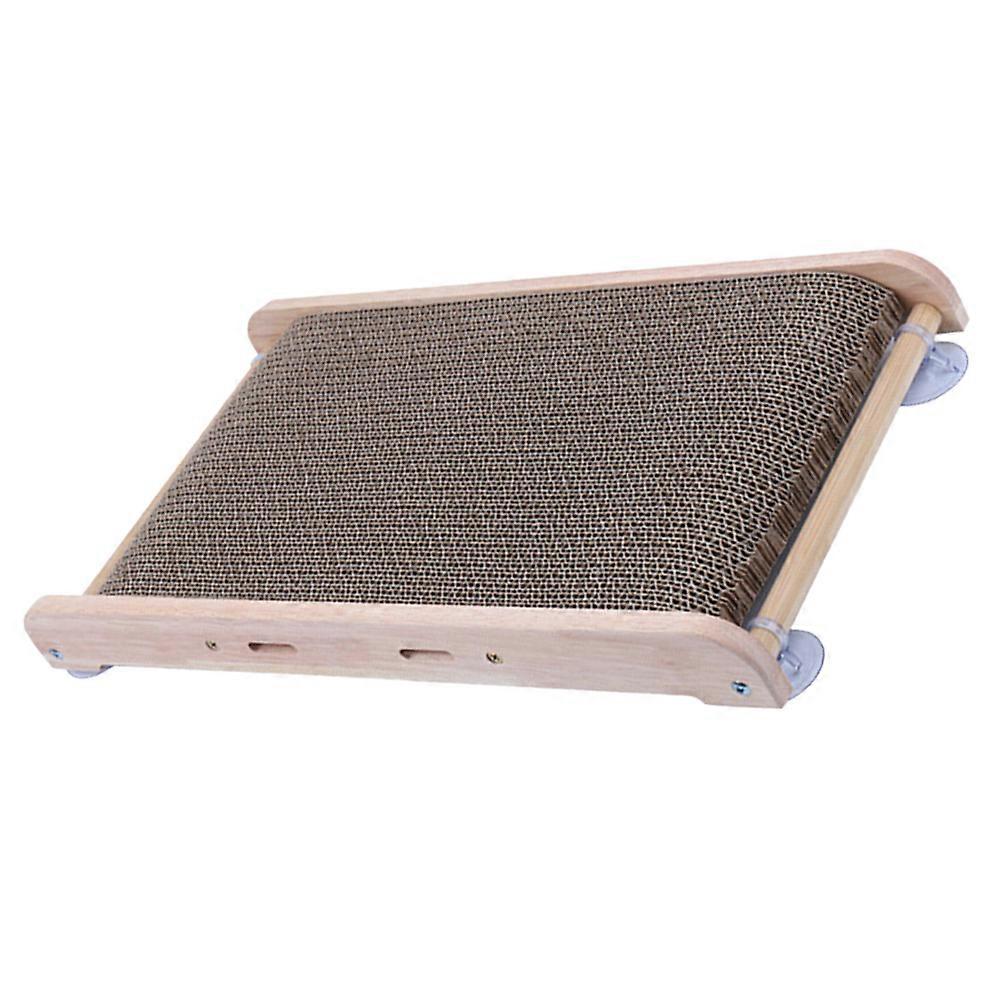 Corrugated Paper Cat Scratch Board Multifunctional Scratching Pad Brown