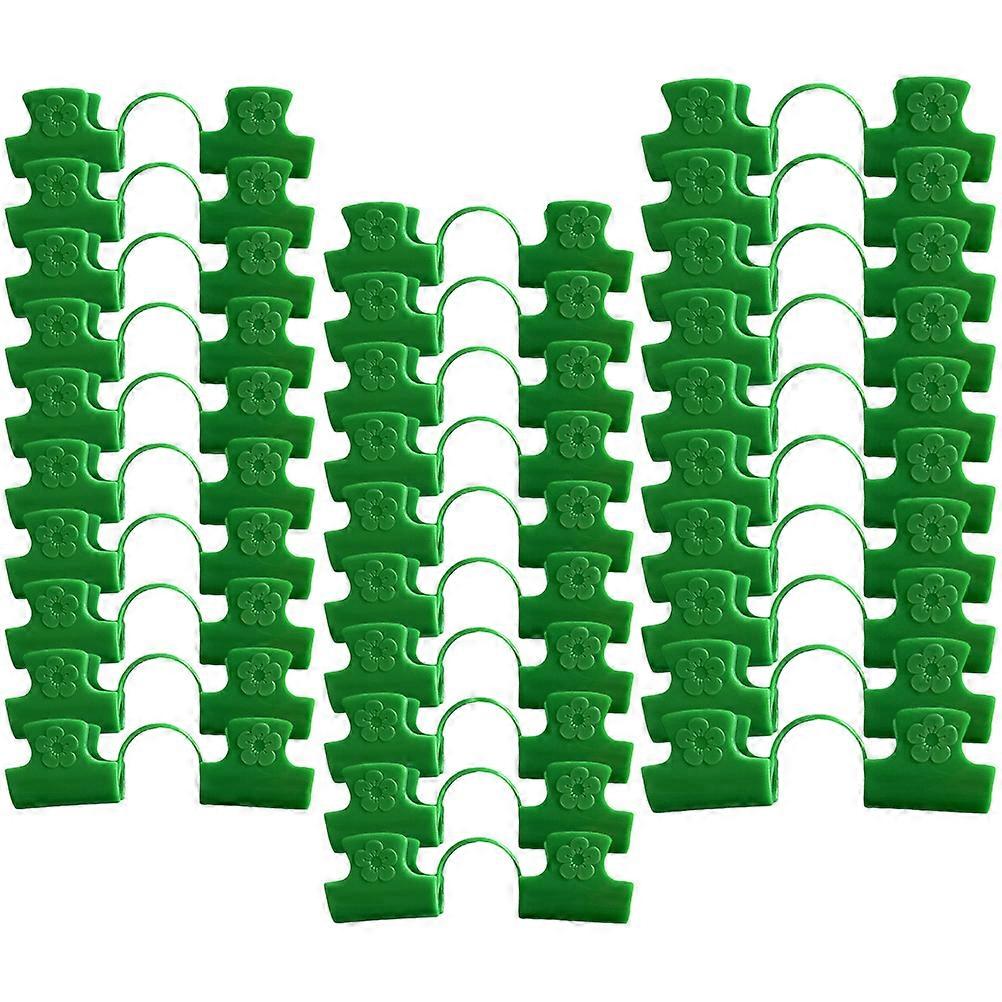 Plastic Greenhouse Clips Double Head Clips for Fixing 90Pcs Garden Use