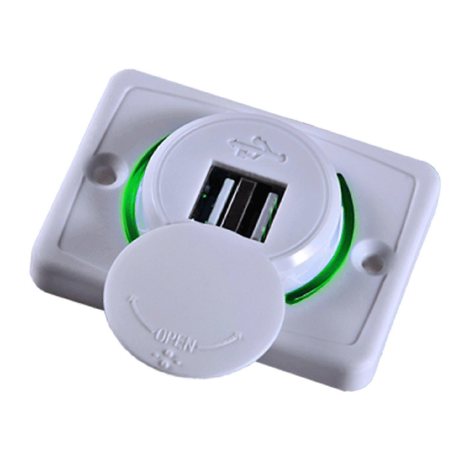 Vehicle Charger Socket LED Indicator USB Power Adapter