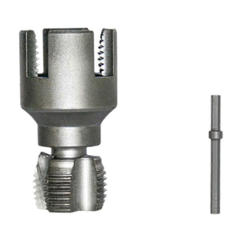 Internal & External Pipe Threading Tool for 1/2" (DN15) & 3/4" (DN20), PVC/PPR Plastic Pipe Thread Maker Compatible with Electric Drill