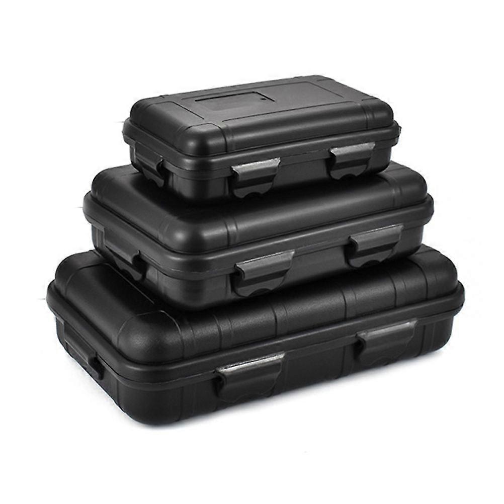 Protective Box Storage Case Waterproof Black 1Pcs