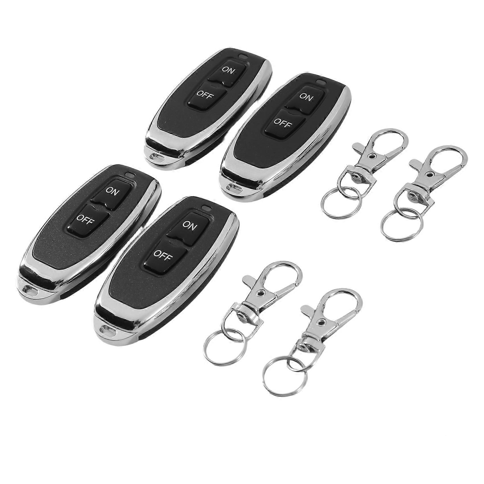 4pcs RF 433MHz Wireless Remote Control Switch for 220V 30A Relay
