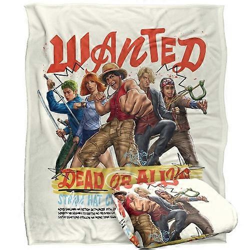 One Piece Straw Hat Crew Wanted Dead Or Alive Soft Blanket