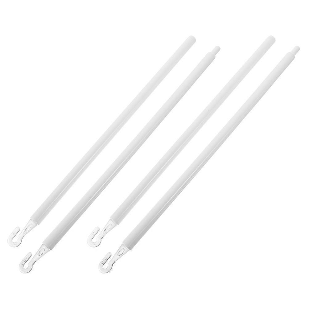 Vertical Blind Stick Plastic Pull Rod for Window Blinds 10Pcs White Accessory