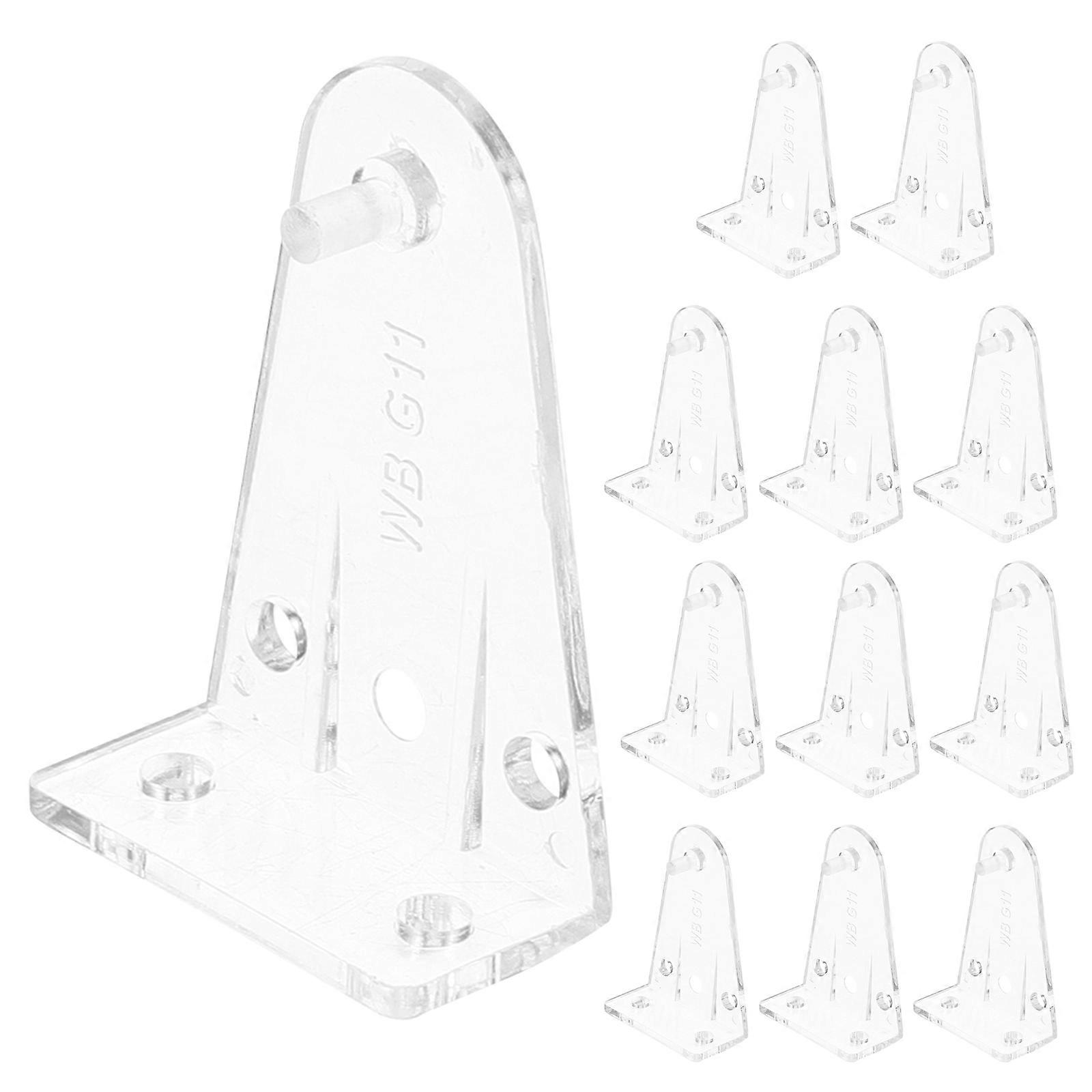 Blind Hold Down Brackets Clear Plastic Window Shade Clips for 12Pcs Installation