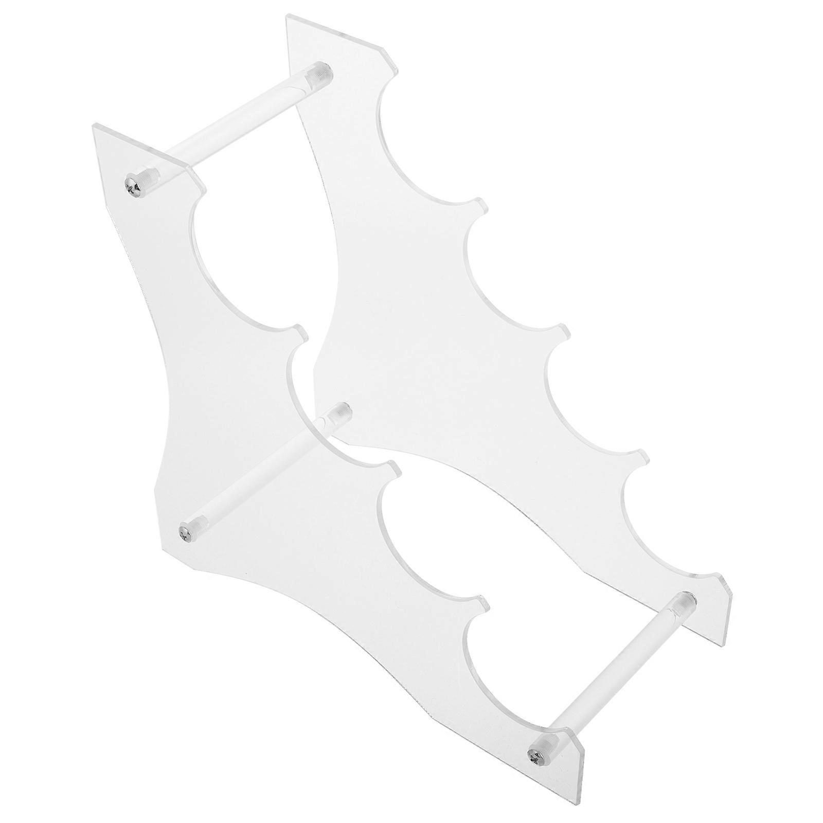 2Pcs Acrylic Flashlight Display Rack for Display Use Transparent Multi-Layer Stand