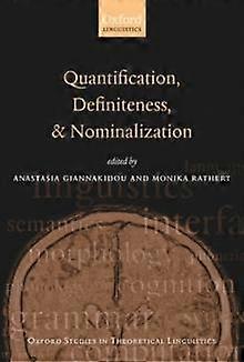 Quantification Definiteness And Nominalization - Oxford University Press - Paperback - en Book