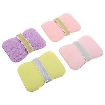 4szt Kąpiel Ciało Złuszczające Oszczędzanie Peeling Płuczka Pokrowiec Złuszczająca Gąbka do Kąpieli Loofah Prysznic Płuczka do ciała dla kobiet i mężczyzn Akcesoria kąpielowe