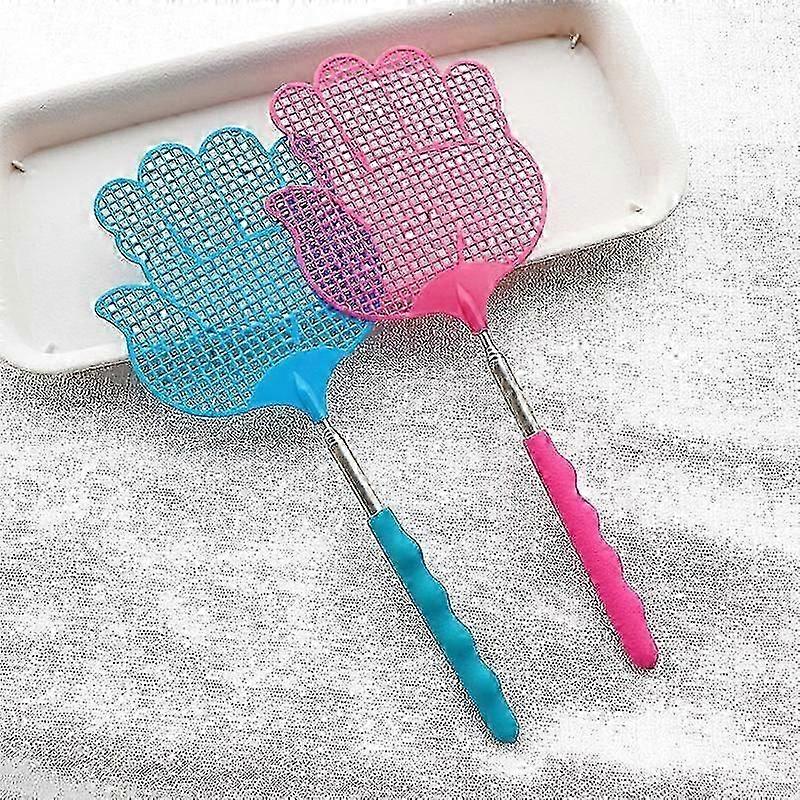 2-Pack Retractable Fly Swatters - Random Colors, Kitchen Pest Control