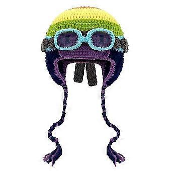 Ear Cover Hat Lovely Earmuff Knitted Cartoon Hat Funny Knitted Hat/ U9H4